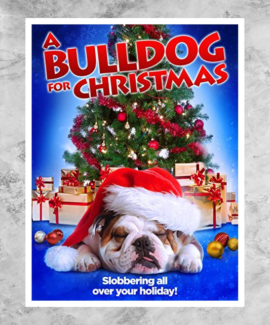 A Bulldog for Christmas Poster