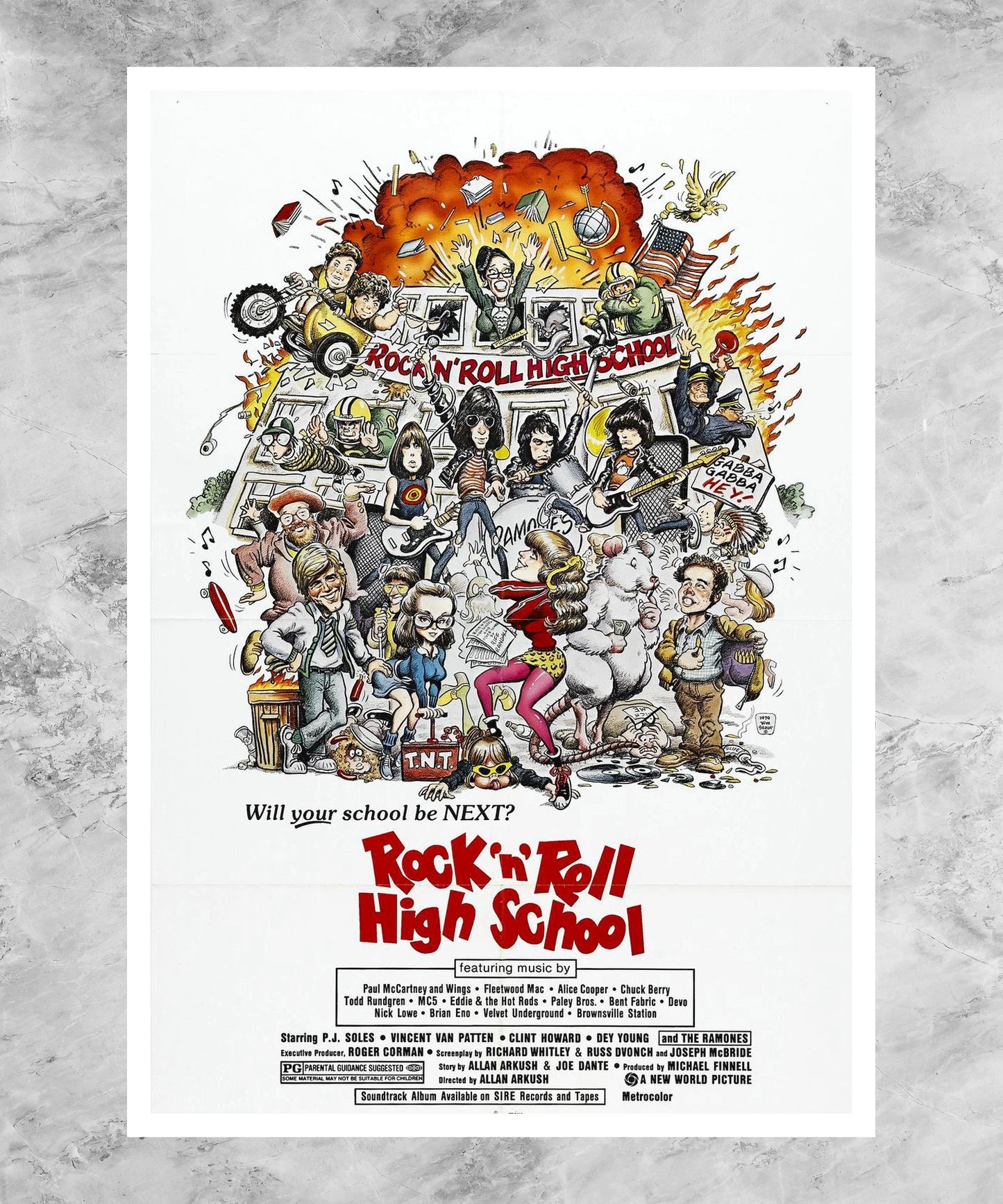 Rock 'n' Roll High School Poster