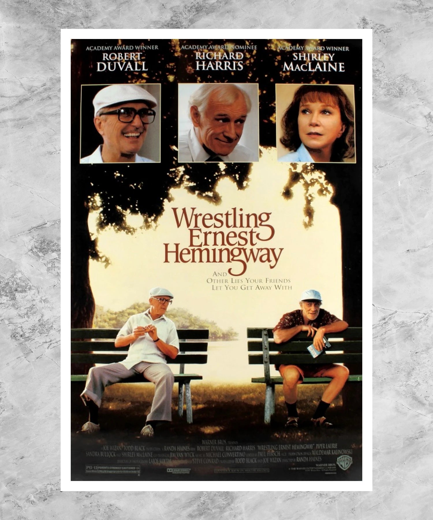 Wrestling Ernest Hemingway Poster